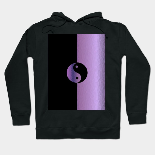 YIN Yang Purple - Yin Yang Art Hoodie by SartorisArt1